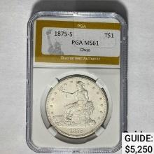 1875-S Trade Dollar PGA MS61