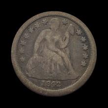 1842 Seated Liberty Dime NICELY CIRCULATED