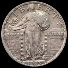 1925 Standing Liberty Silver Quarter CHOICE AU
