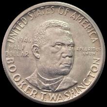 1946 Silver Half Dollar Booker T. Washington GEM BU
