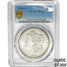 1883-CC Morgan Silver Dollar PCGS MS62