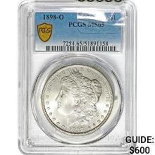 1898-O Morgan Silver Dollar PCGS MS65