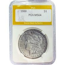 1900 Morgan Silver Dollar PGA MS64