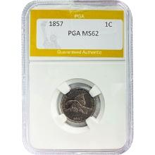 1857 Flying Eagle Cent PGA MS62