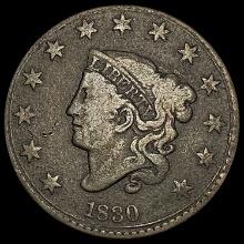 1830 Coronet Head Large Cent NICELY CIRCULATED NICELY CIRCULATED