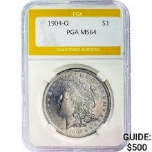 1904-O Morgan Silver Dollar PGA MS64