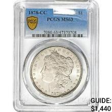 1878-CC Morgan Dollar PCGS MS63