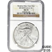 2013(W) Eagle S$1 NGC MS70
