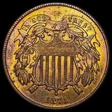 1871 Two-Cent Piece CLOSELY UNCIRCULATED CLOSELY UNCIRCULATED