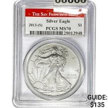 2013-(S) Silver Eagle PCGS MS70