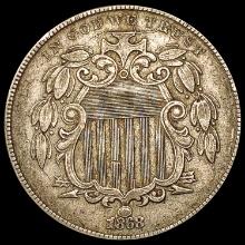 1868 Shield Nickel LIGHTLY CIRCULATED