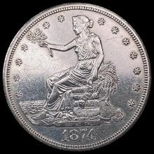 1874-S Silver Trade Dollar CHOICE AU