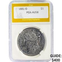 1881-O Morgan Dollar PGA AU58