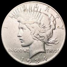 1934-S Silver Peace Dollar NEARLY UNCIRCULATED