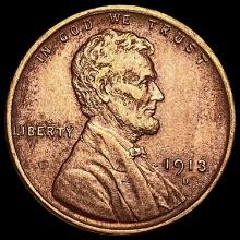 1913-D Lincoln Wheat Cent CLOSELY UNCIRCULATED CLOSELY UNCIRCULATED