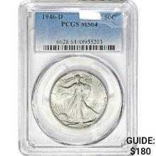 1946-D Walking Liberty Half Dollar PCGS