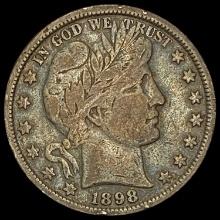 1898 Barber Half Dollar NICELY CIRCULATED NICELY CIRCULATED