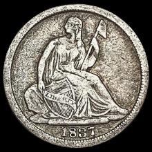 1837 Seated Liberty Half Dime NICELY CIRCULATED NICELY CIRCULATED