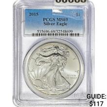 2015 $1 Silver Eagle PCGS MS69