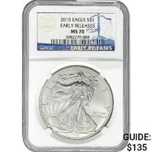 2015 American Silver Eagle NGC MS70