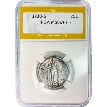 1930-S Standing Liberty Quarter PGA MS66