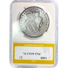 1888 Morgan Silver Dollar PCGS MS63 PL