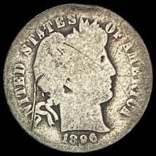 1896 Barber Dime NICELY CIRCULATED NICELY CIRCULATED