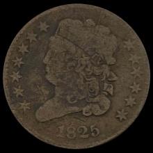 1825 Classic Head Half Cent NICELY CIRCULATED NICELY CIRCULATED