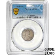 1914-D Lincoln Cent PCGS VF30