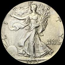 1935 Silver Walking Liberty Half Dollar CHOICE AU