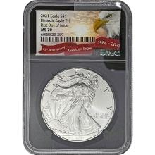 2021 American Silver Eagle NGC MS70