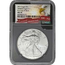 2021 American Silver Eagle NGC MS70