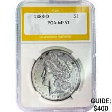 1888-O Morgan Silver Dollar PGA MS61