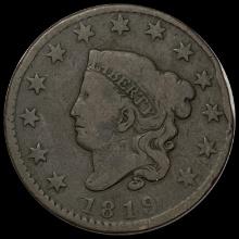 1819 Large Cent LIGHTLY CIRCULATED