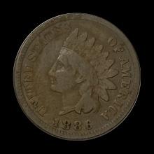 1886 Indian Head Cent LIGHTLY CIRCULATED
