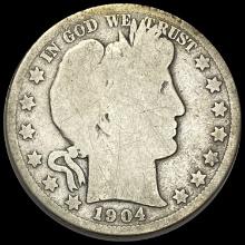 1904-S Silver Barber Half Dollar NICELY CIRCULATED