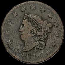 1816 Coronet Head Large Cent NICELY CIRCULATED