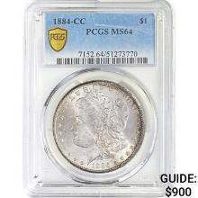 1884-CC Morgan Dollar PCGS MS64