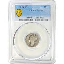 1916-D Mercury Dime PCGS AG03