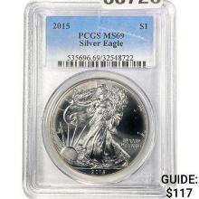 2015 $1 Silver Eagle PCGS MS69