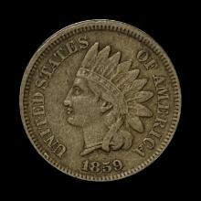 1859 Indian Head Cent NEARLY UNCIRCULATED