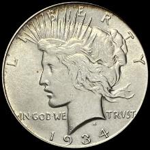 1934 Silver Peace Dollar CLOSELY UNCIRCULATED