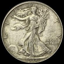 1937 Silver Half Dollar (Walking Liberty) CHOICE AU