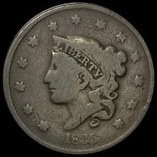 1835 Coronet Head Large Cent LIGHTLY CIRCULATED
