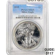2015 $1 Silver Eagle PCGS MS69