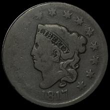 1817 Large Cent LIGHTLY CIRCULATED