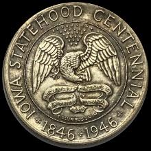 1946 Silver Iowa Centennial Half Dollar CHOICE BU