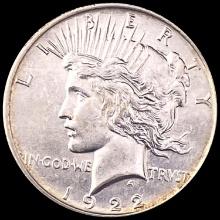 1922 Silver Peace Dollar CLOSELY UNCIRCULATED