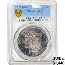 1878-CC Morgan Dollar PCGS MS63