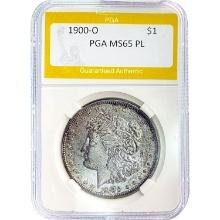 1900-O Morgan Dollar PGA MS65 PL